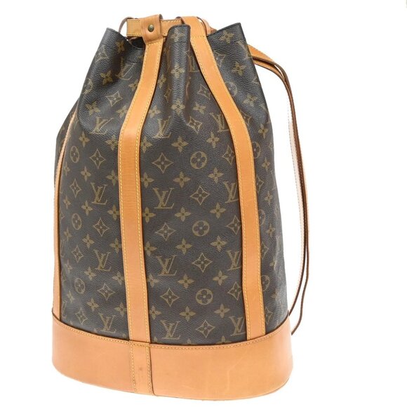 LOUIS VUITTON LV Randonnee GM Shoulder Bag Monogram Leather Brown M42244 90YH561 - Picture 1 of 16